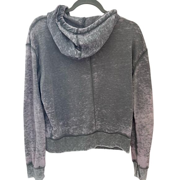 BDG Distressed looking Grunge / y2k Gray and Lavender Bonfire Zip Up Hoodie, M - Picture 2 of 4